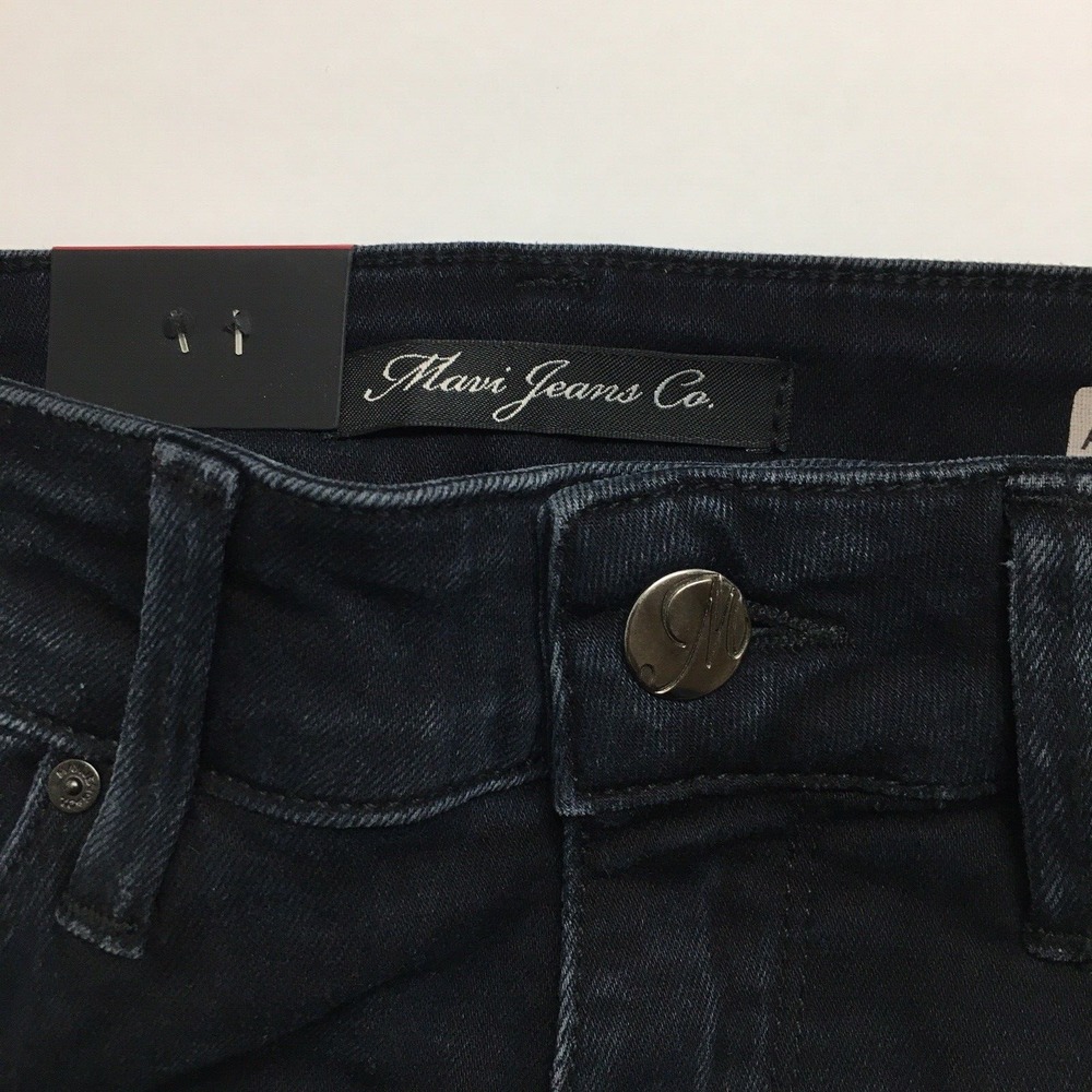 NEW Mavi Jeans 27 Black Alissa High Rise Super Skinny Faded Denim - Picture 9 of 11